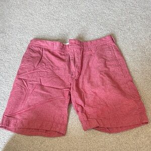 J. Crew Red Linen Shorts